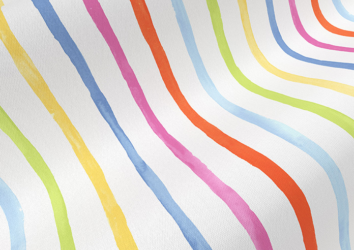 Vintage Stripe, Rainbow - Roman Blind - Image 4